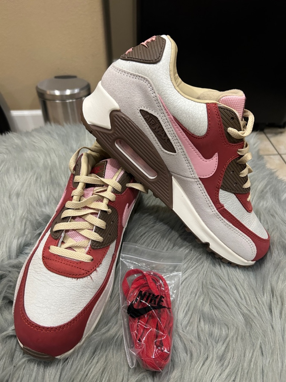Nike Women’s Air Max Sneakers in Red, Pink, Brown, Cream, White